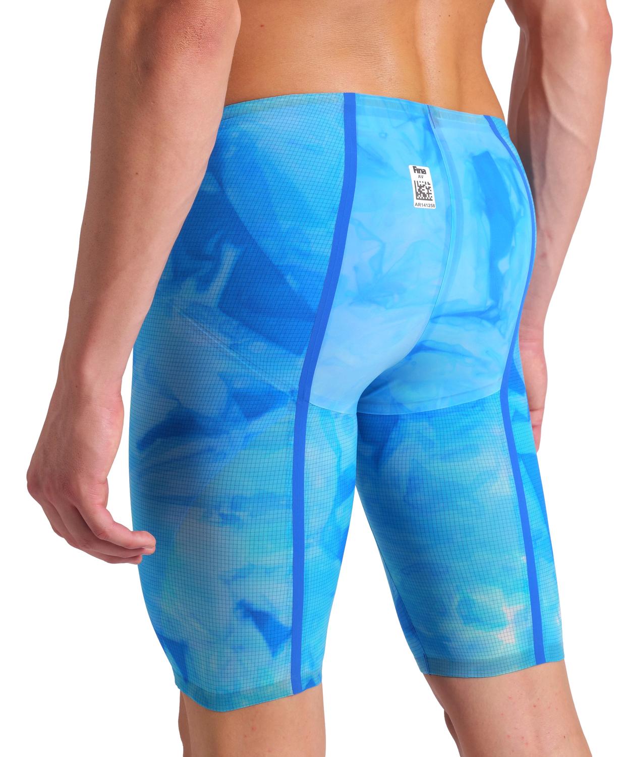 Tie dye azul-