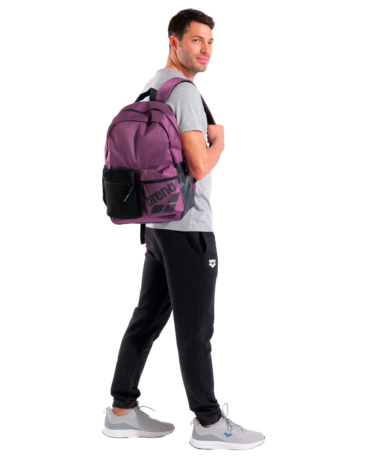 Fucsia oscuro/negro-
