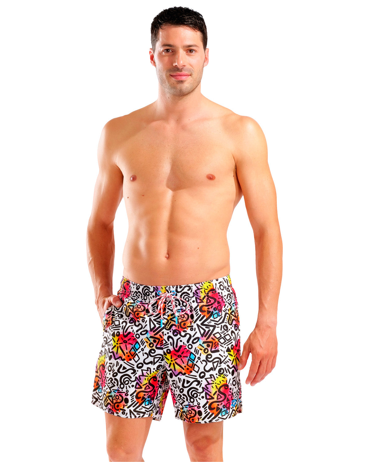 Blanco/multicolor-